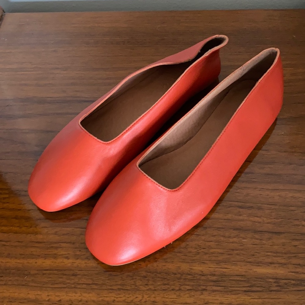 Madewell Square Toe Flats, Sz. 8.5